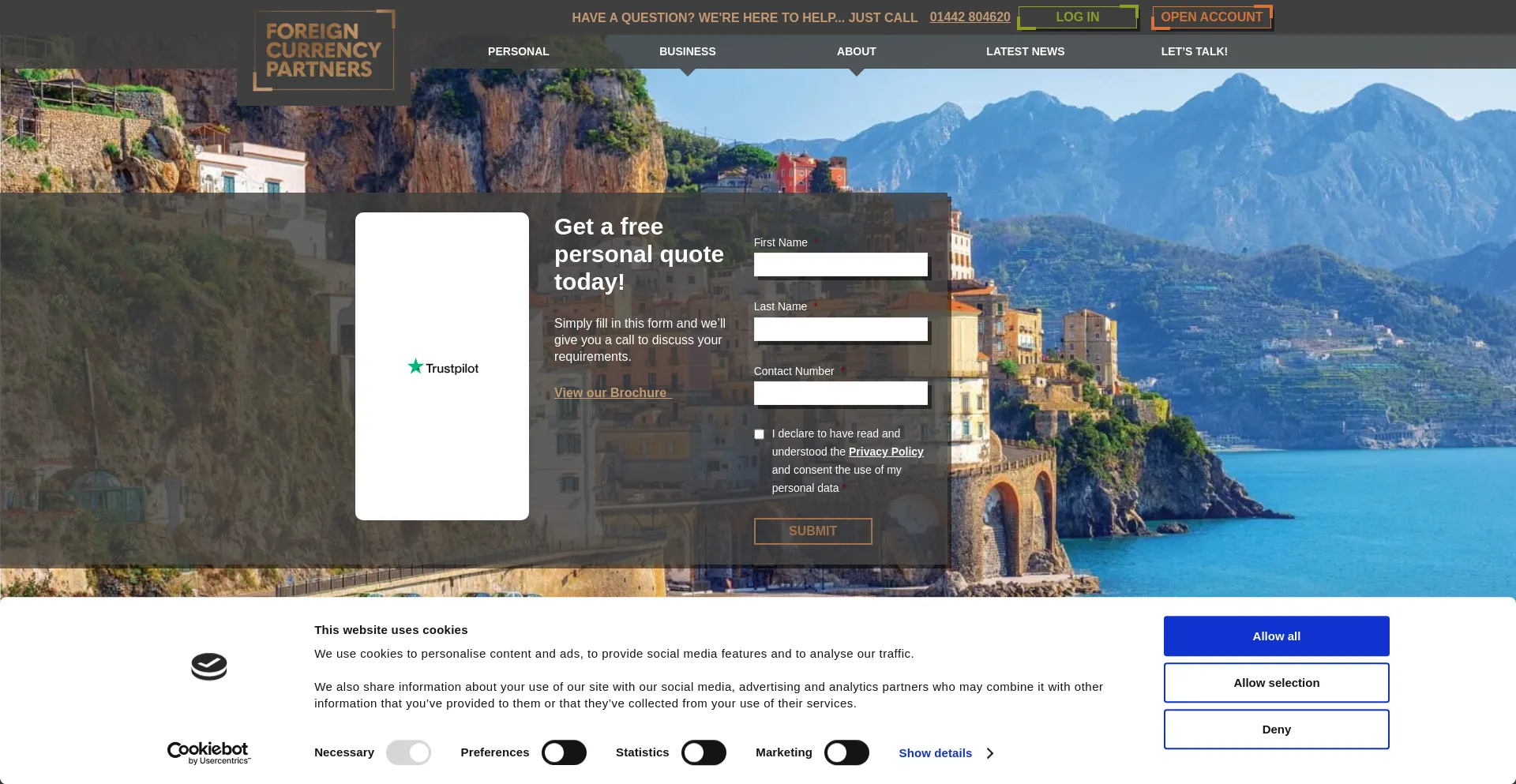 ¿És Seguro y Confiable Foreigncurrencypartners.co.uk?