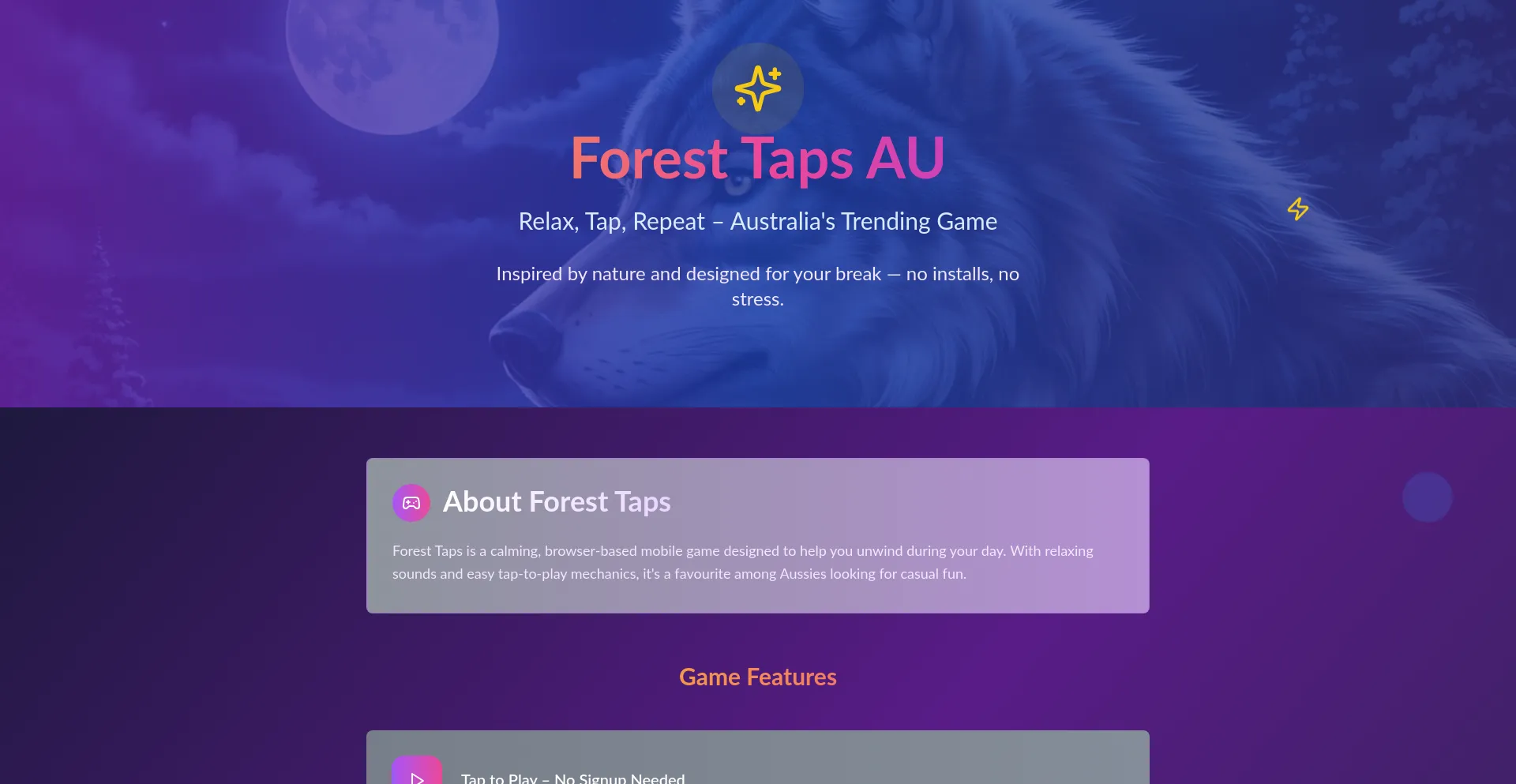 Website screenshot of Forestplayzone.com