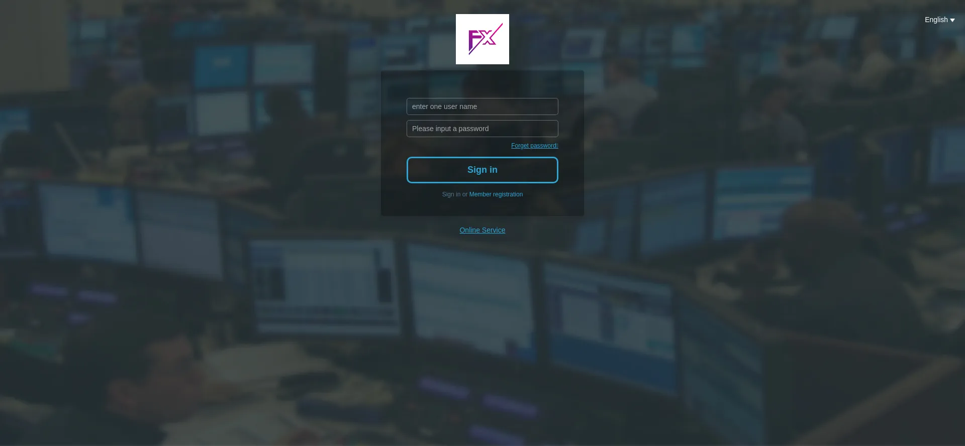 Website screenshot of Forexe.cc
