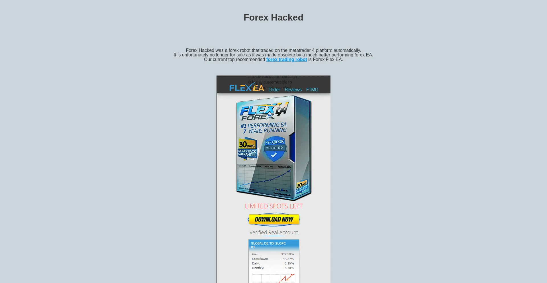 ¿És Seguro y Confiable Forexhacked.com?