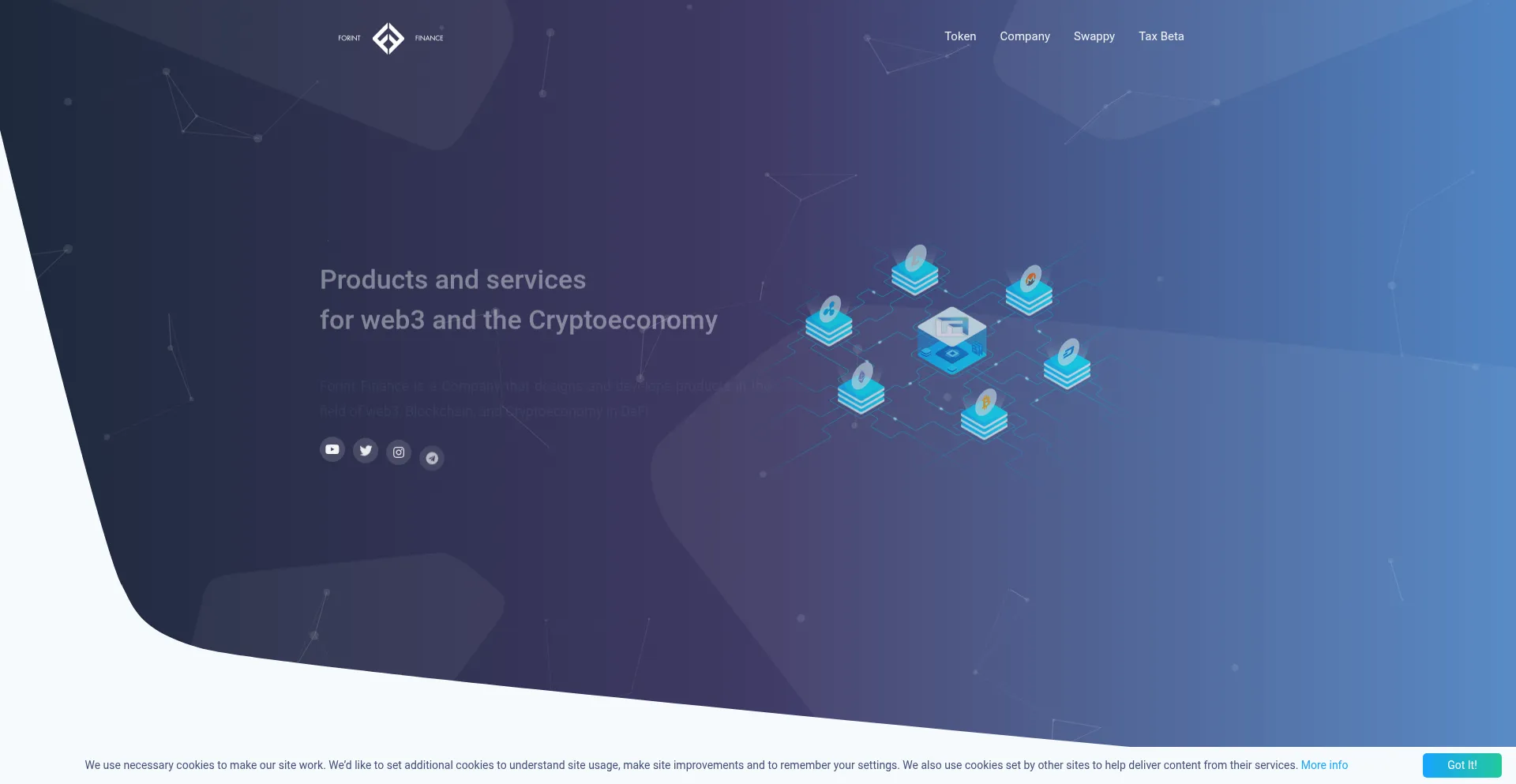 Website screenshot of Forintfinance.com