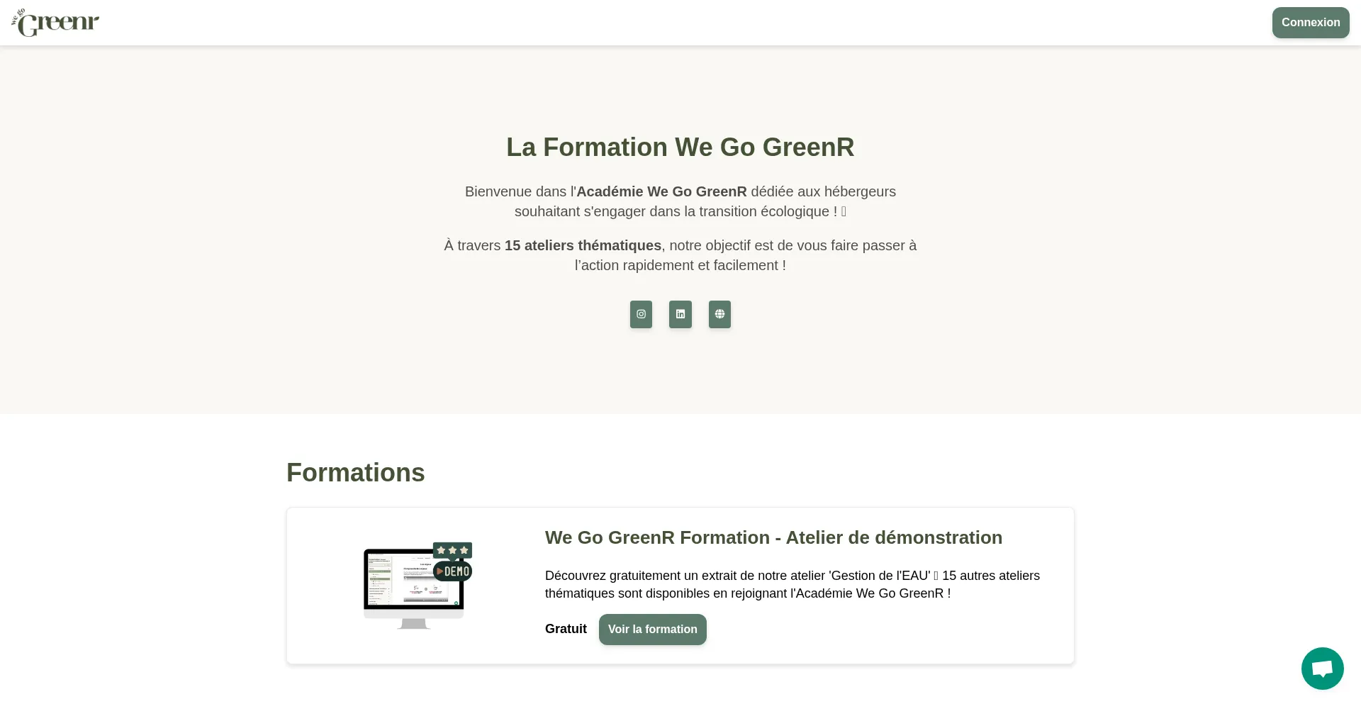Formation.wegogreenr.solutions