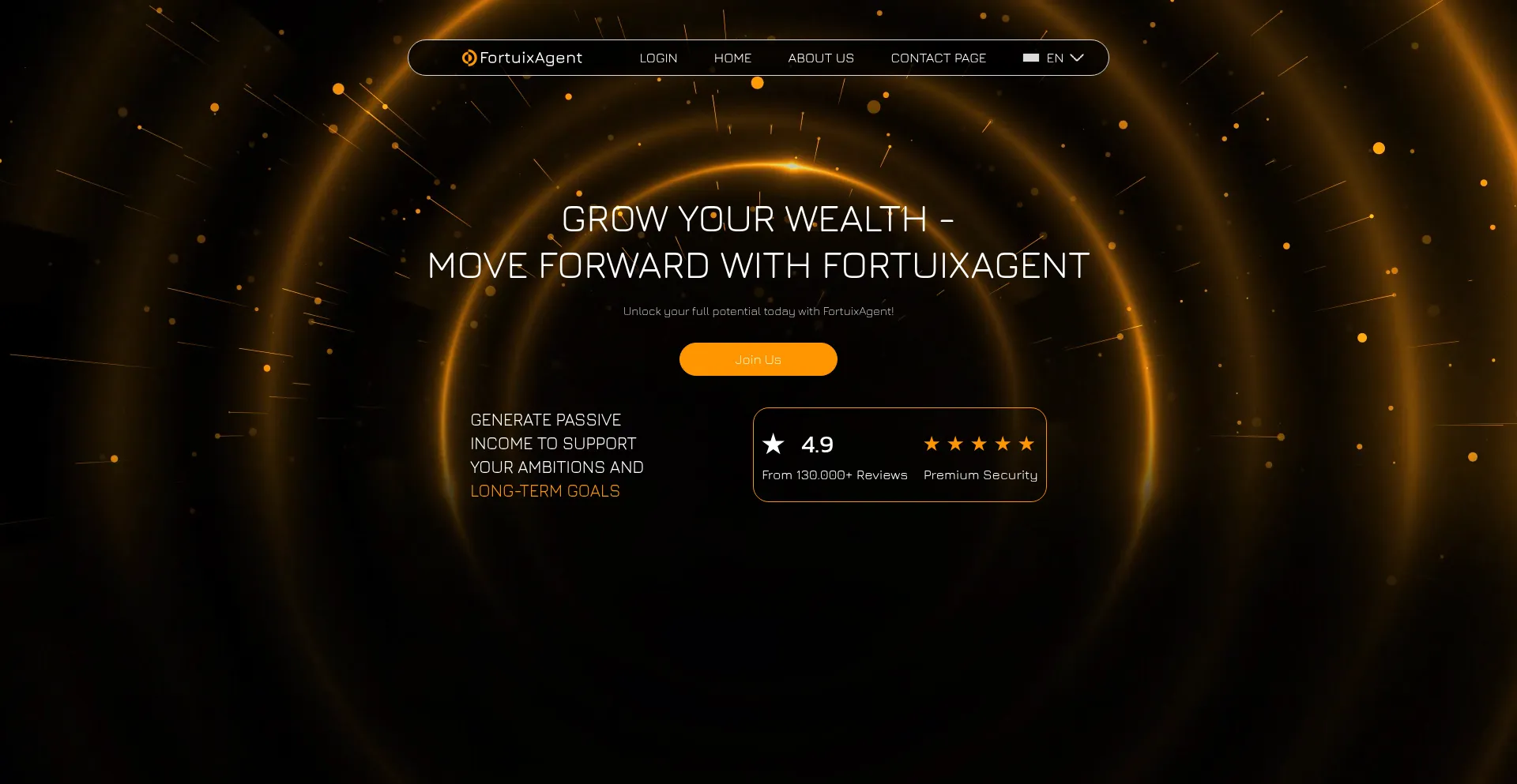 Website screenshot of Fortuixagent.com