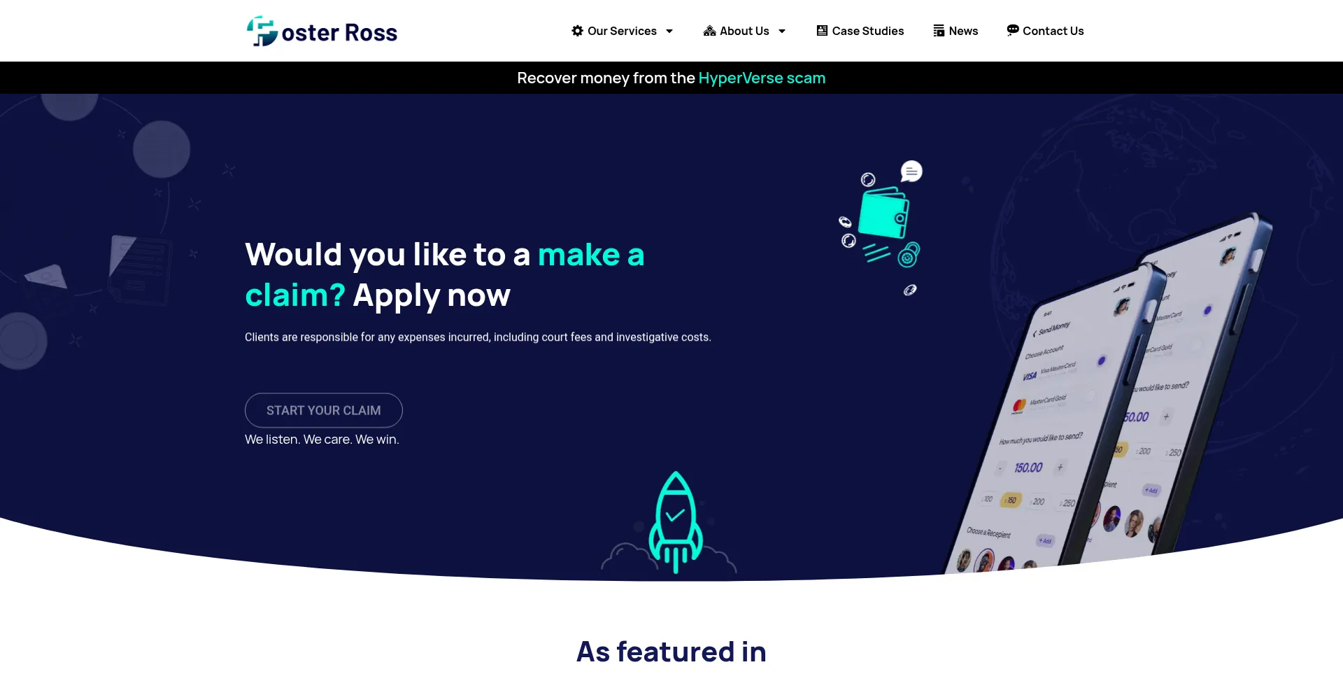 Website screenshot of Foster-ross.com