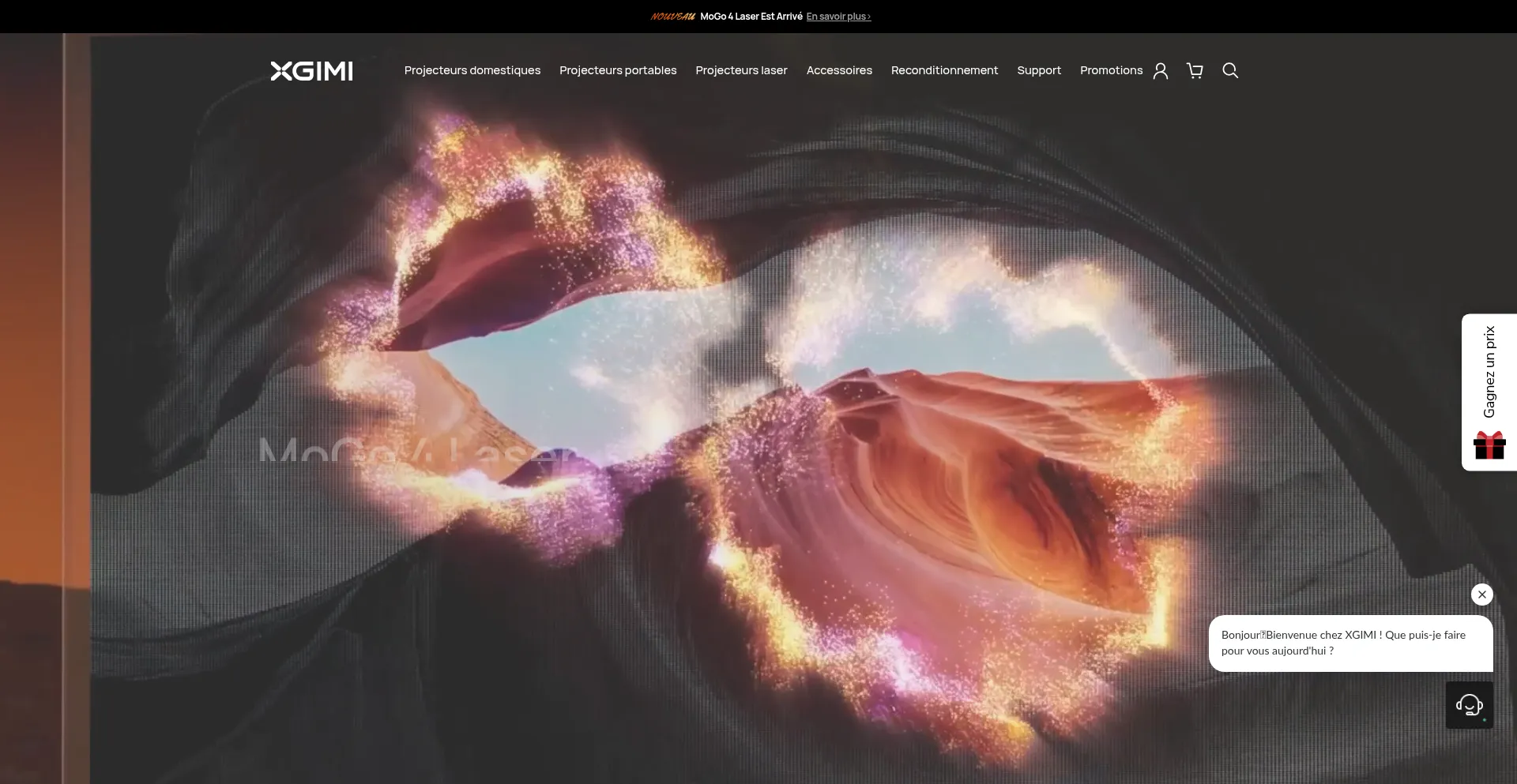 Website screenshot of Fr.xgimi.com