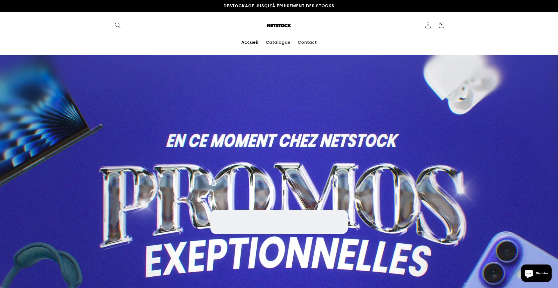 Website screenshot of Fr-netstock.com