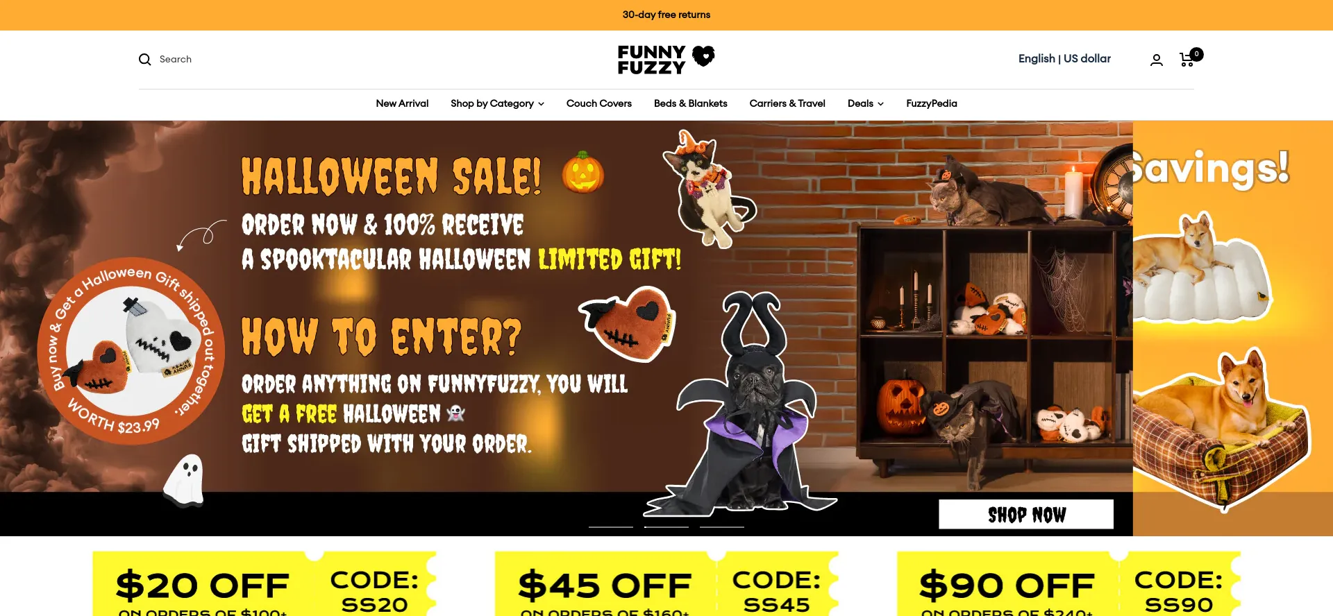 Website screenshot of France.funnyfuzzy.com