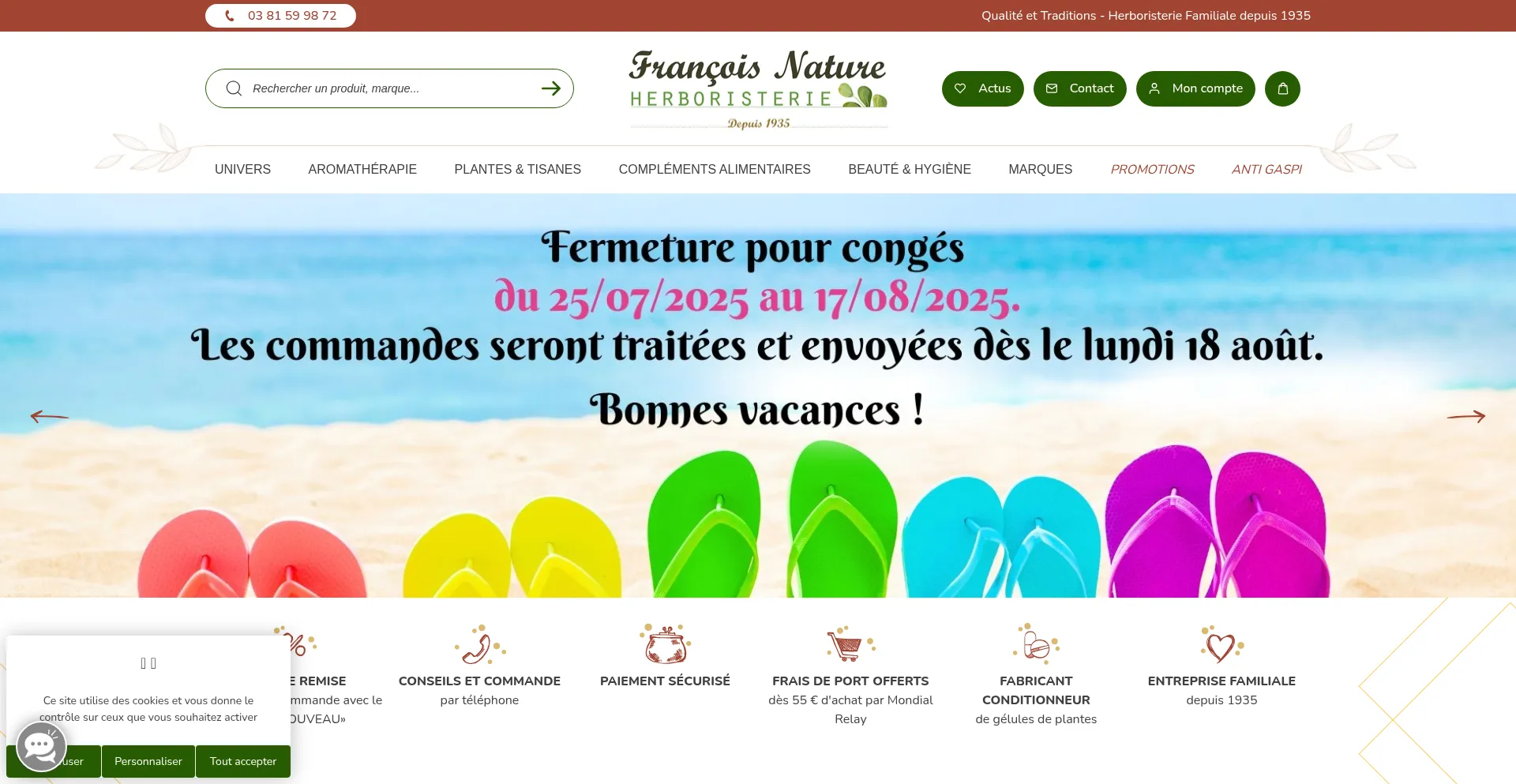 ¿És Seguro y Confiable Francois-nature.fr?