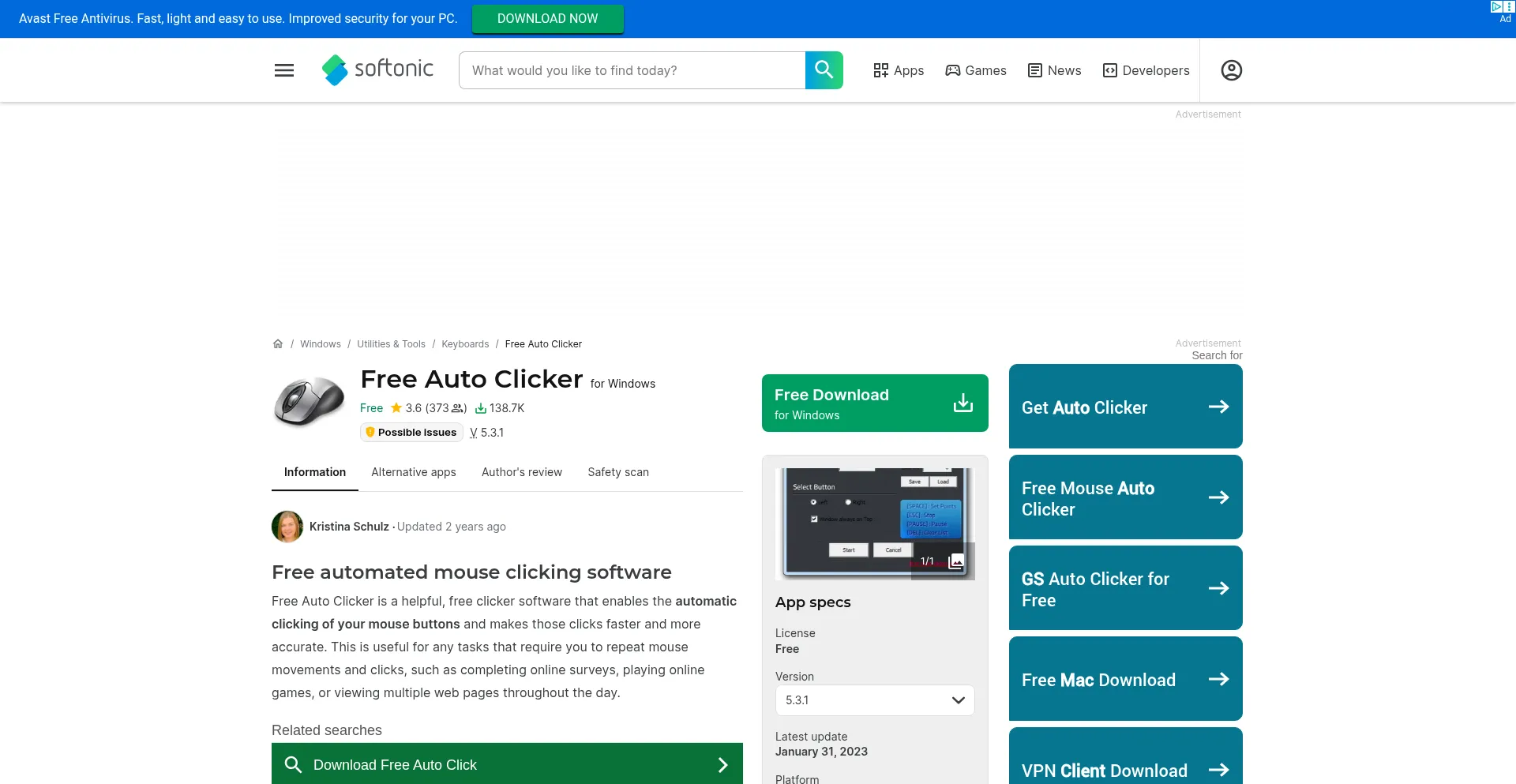 Free-auto-clicker.en.softonic.com