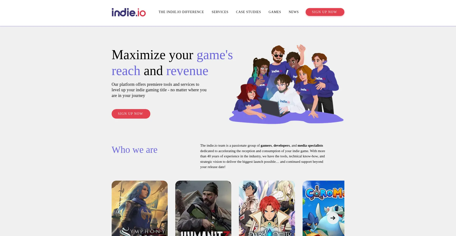 Website screenshot of Freedom.gg