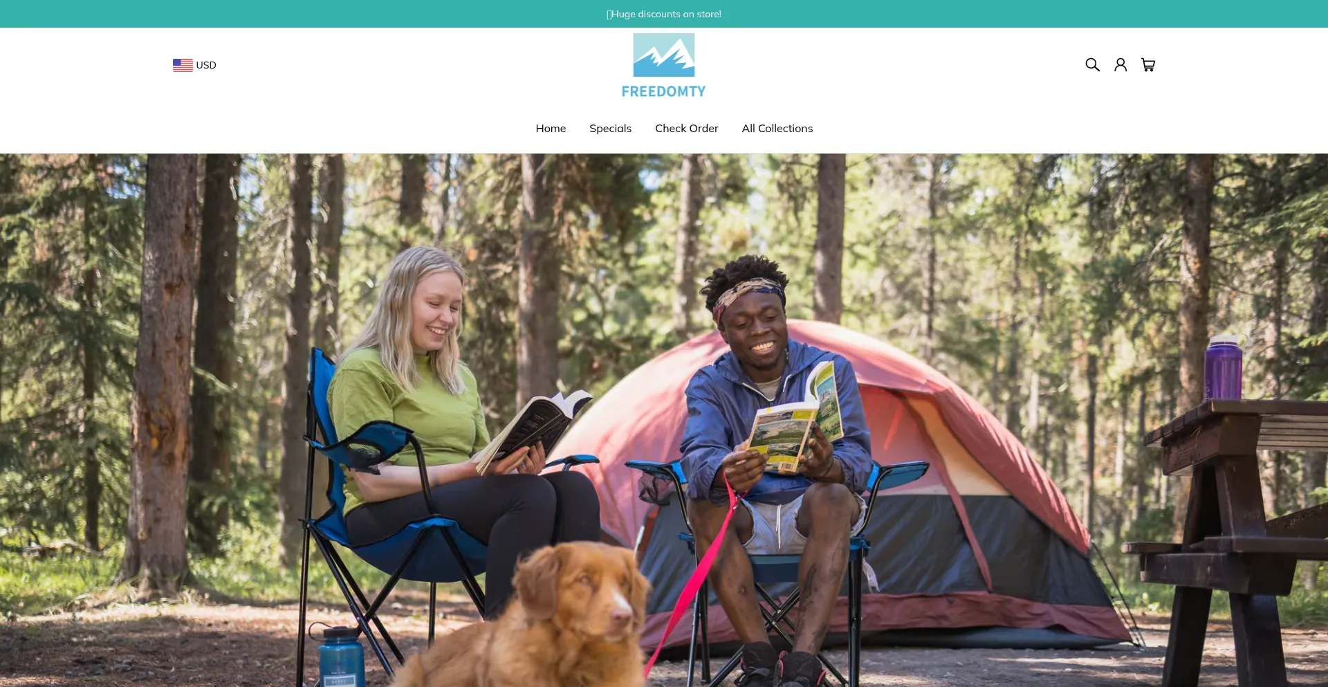 Website screenshot of Freedomty.com