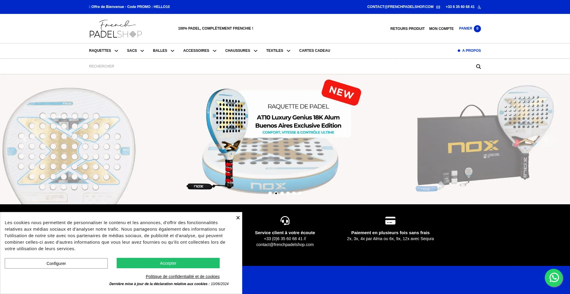 ¿És Seguro y Confiable Frenchpadelshop.com?