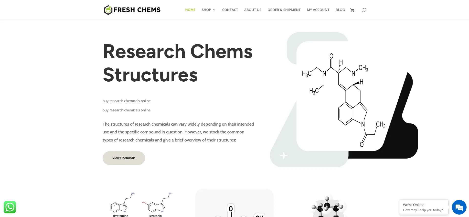 Website screenshot of Freshchesms.com