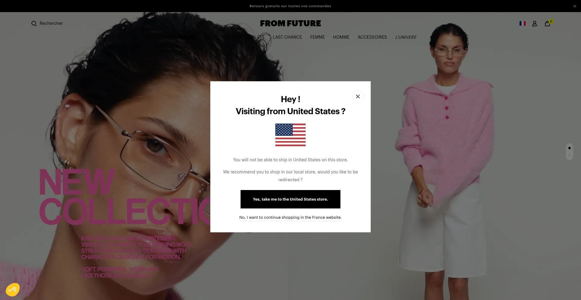 Website screenshot of Fromfuture.com
