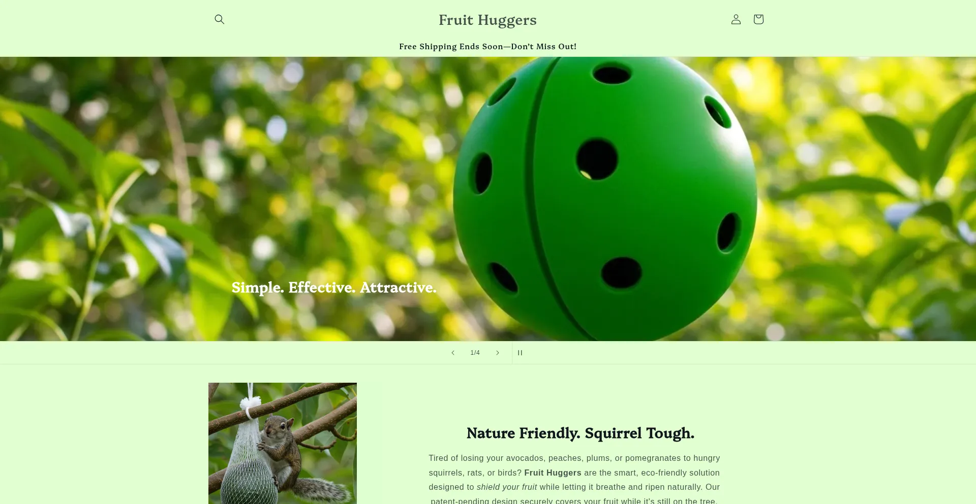 Fruithuggers.com Screenshot