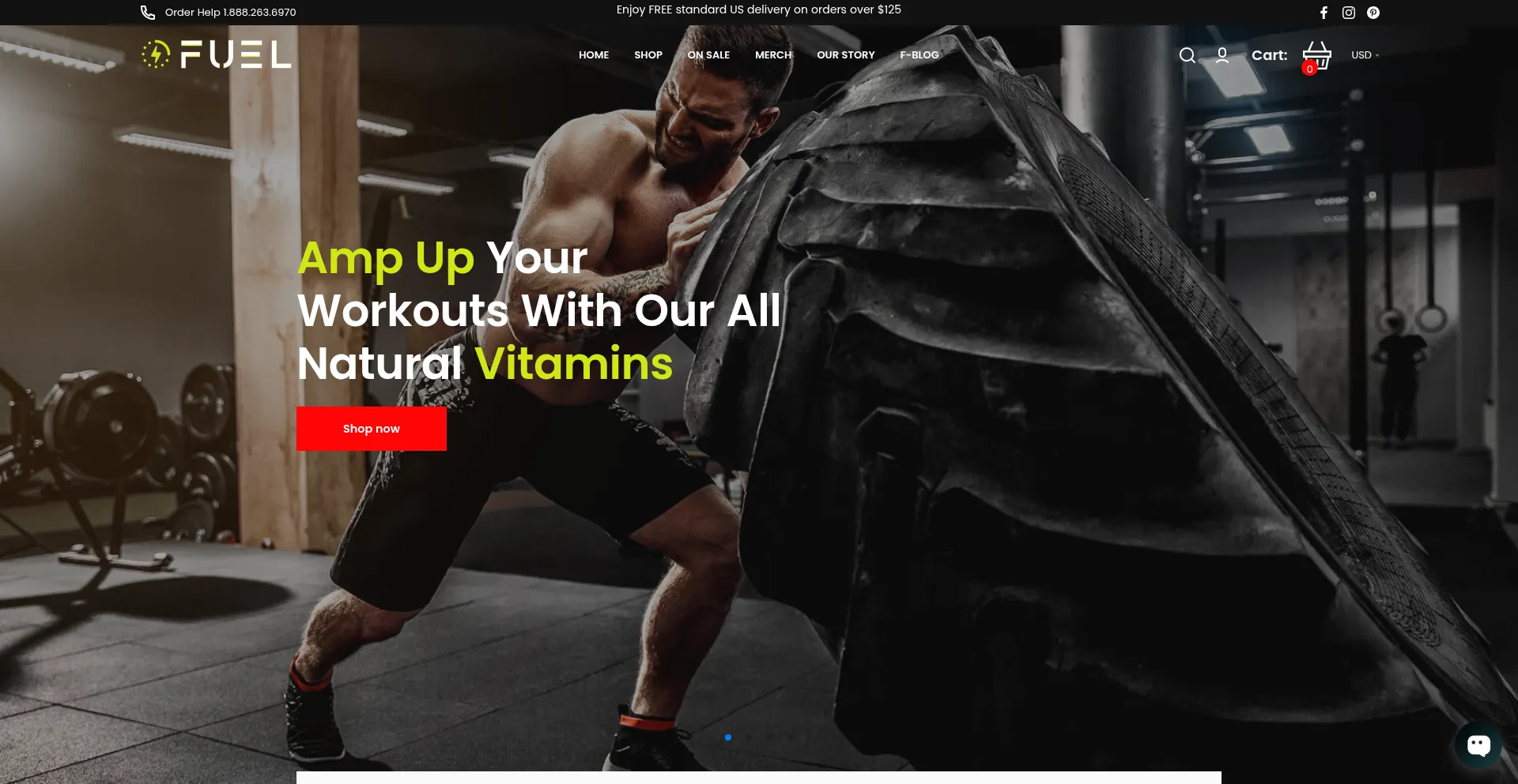 Website screenshot of Fuelhealth.net