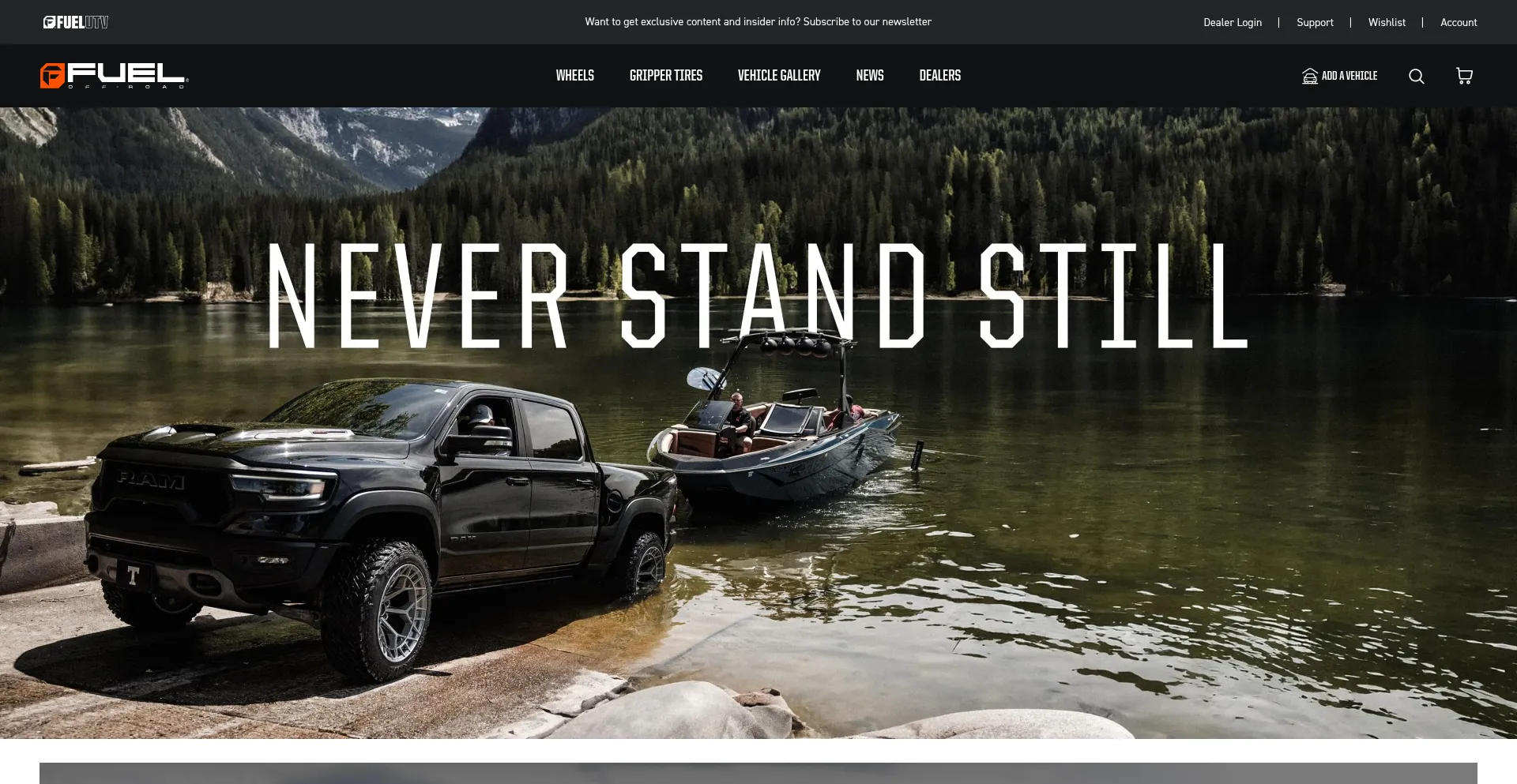 Website screenshot of Fueloffroad.com