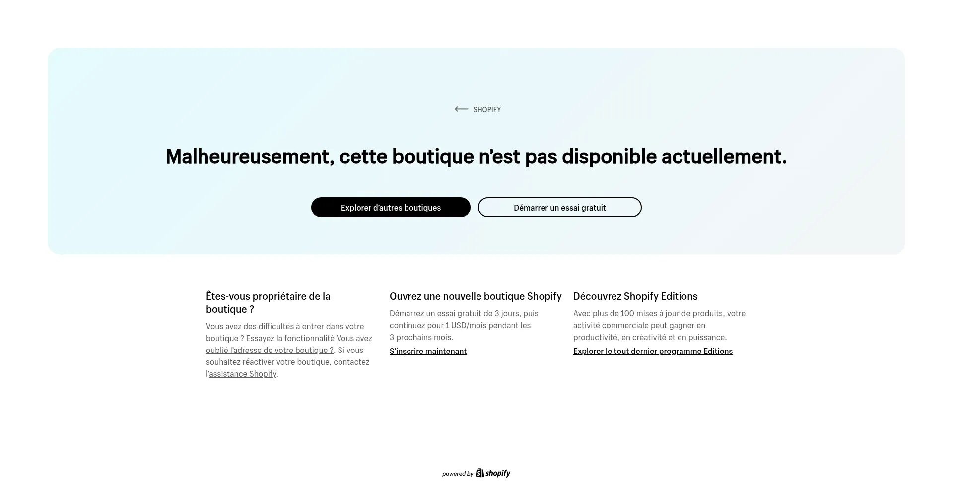Website screenshot of Fujistore-france.com
