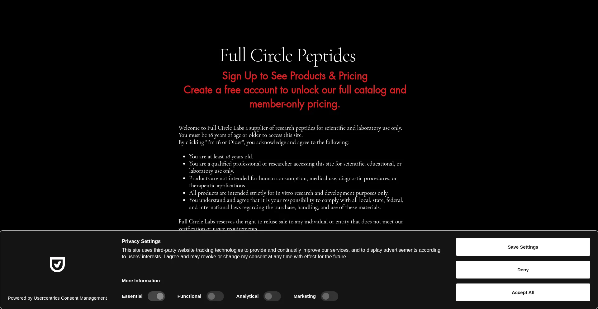 Fullcirclepeptides.com