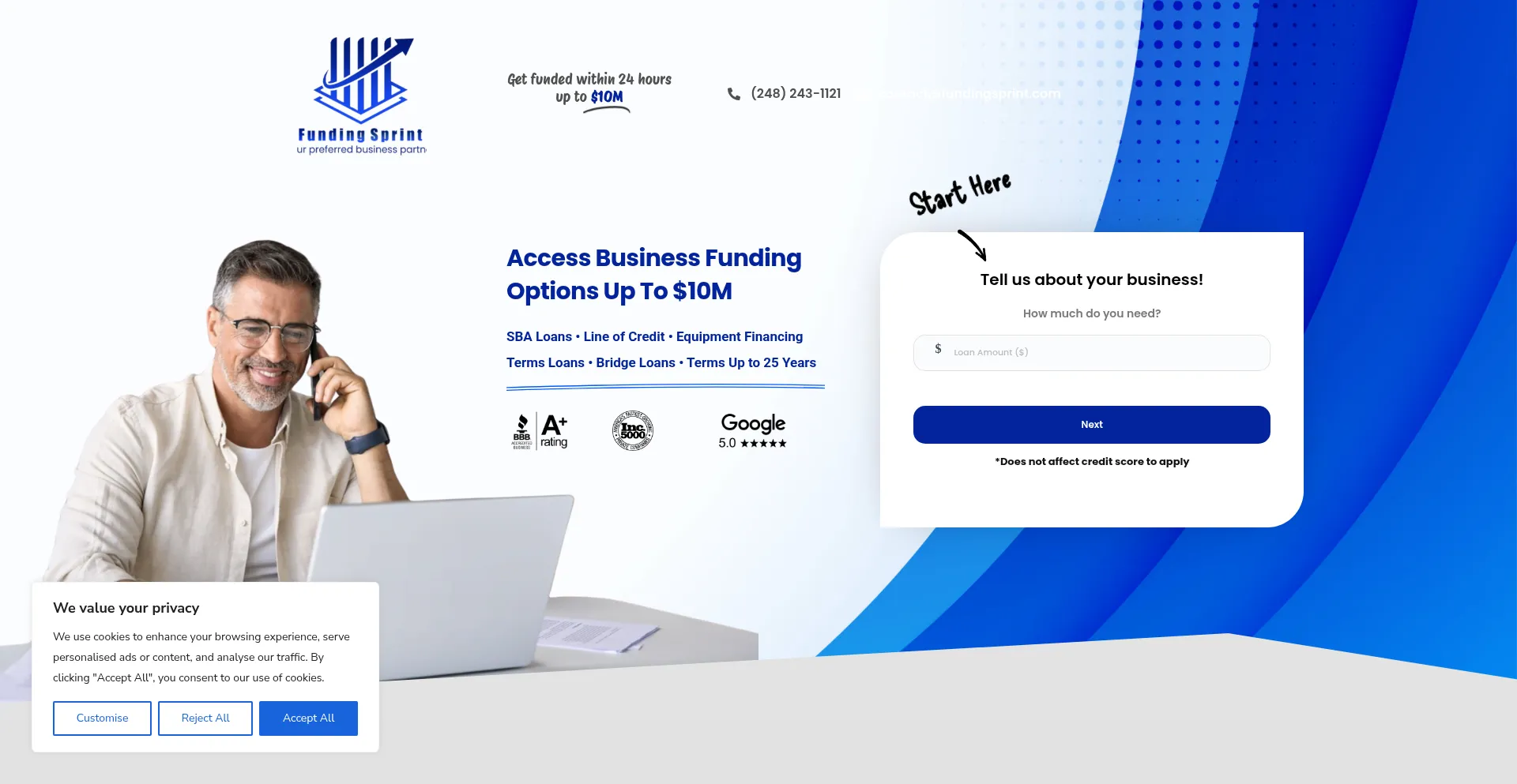¿És Seguro y Confiable Fundingsprint.com?