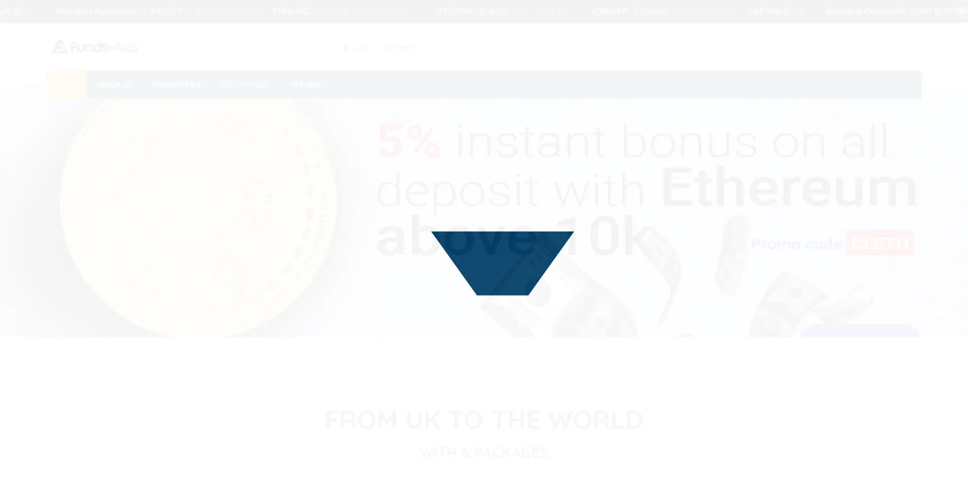 Website screenshot of Fundsaxis.ltd