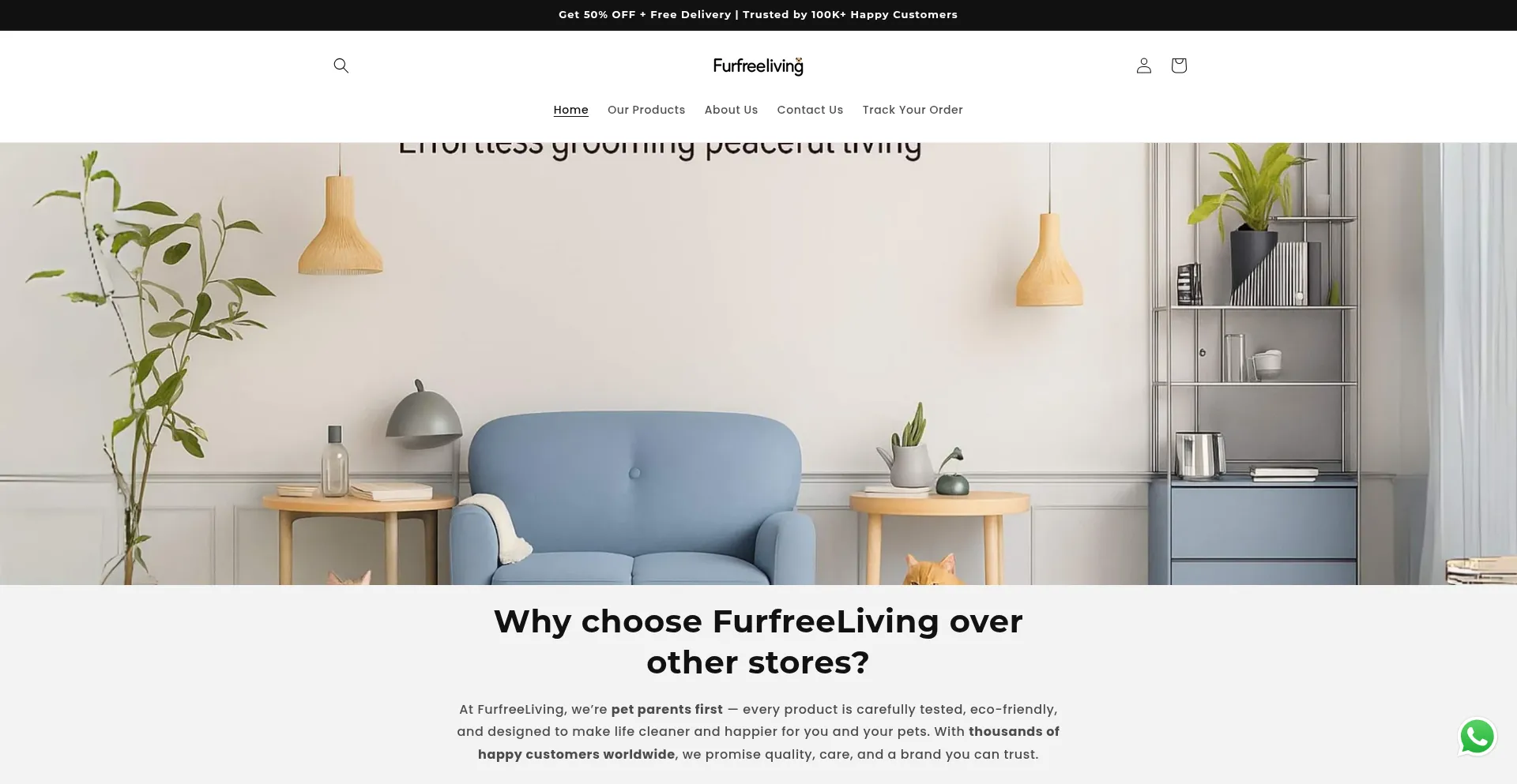 Furfreeliving.com Screenshot