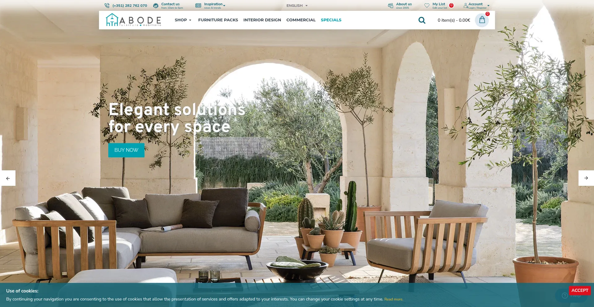 Website screenshot of Furnishyourabode.com