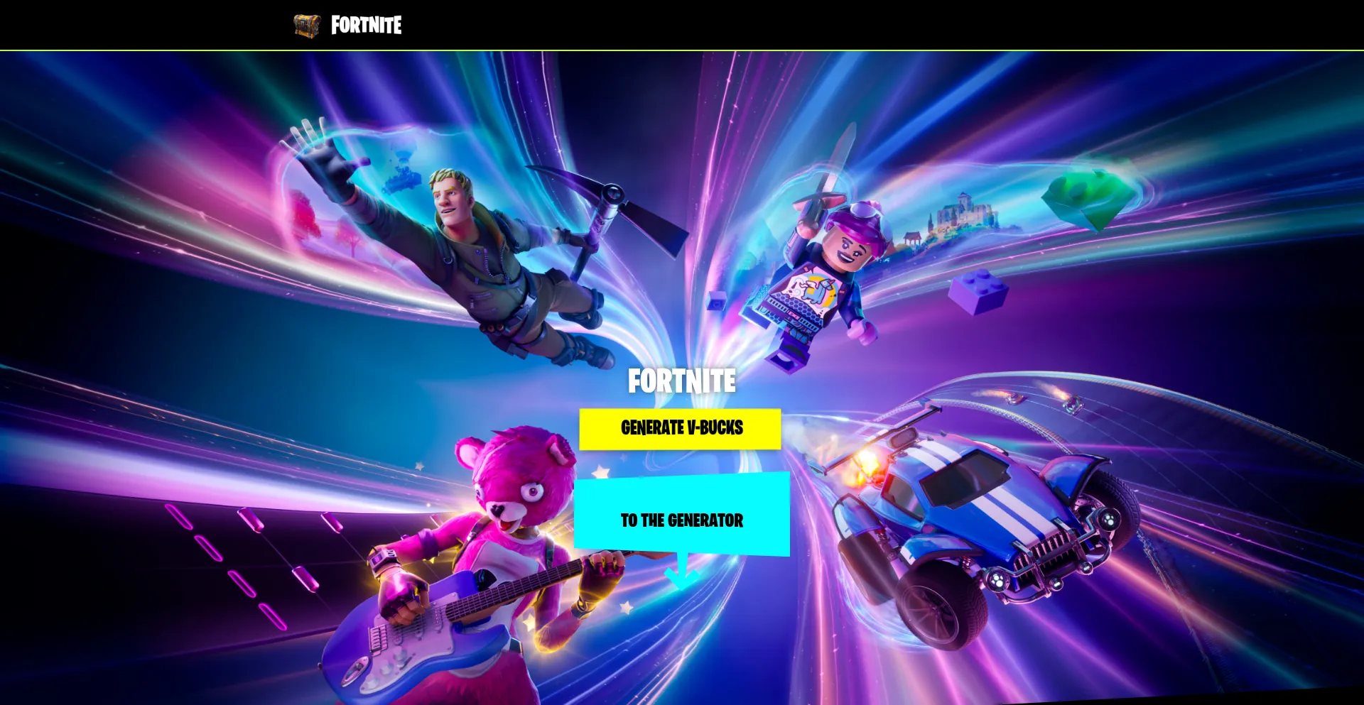 Website screenshot of Fvbucks.com