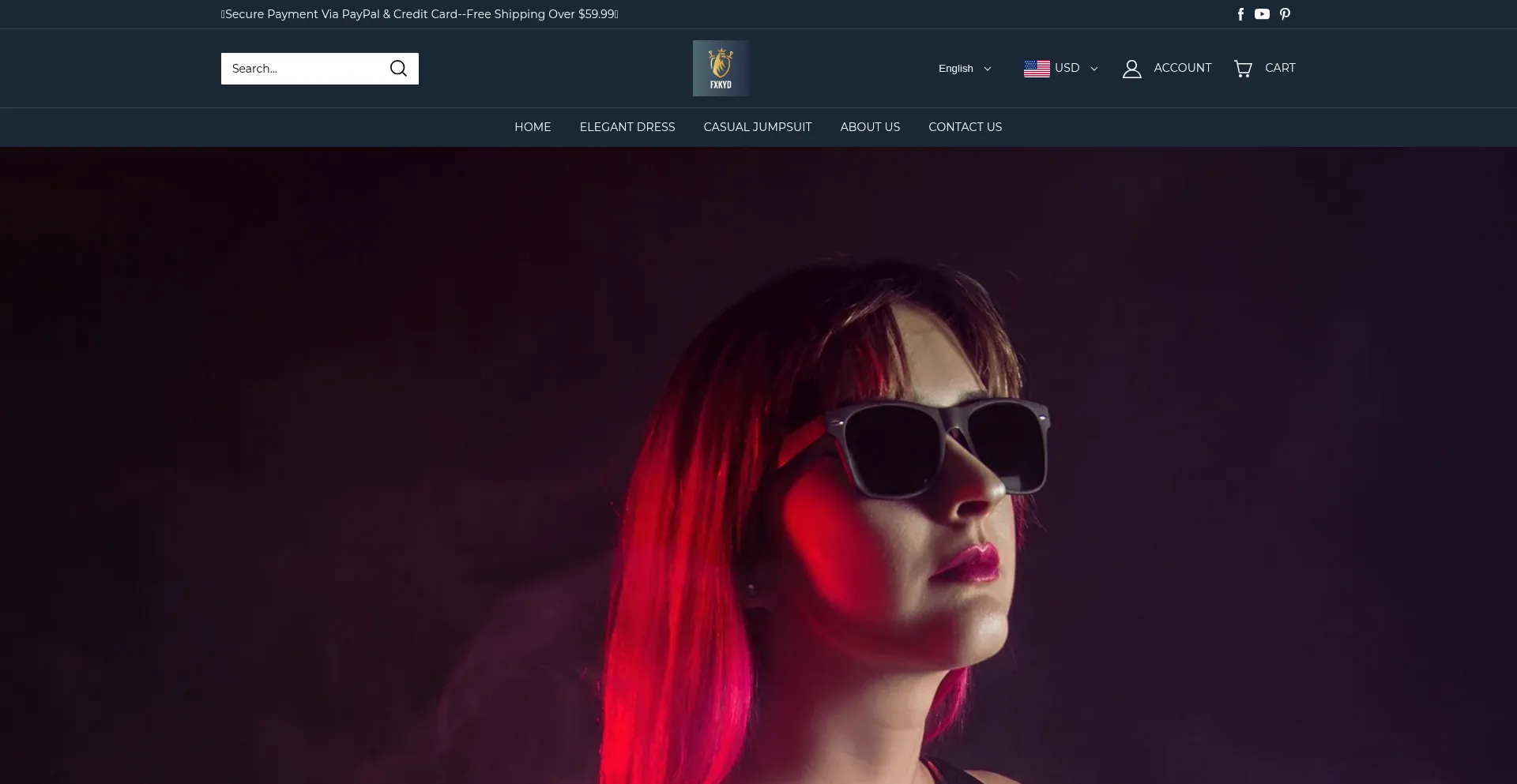 Website screenshot of Fxkyd.com