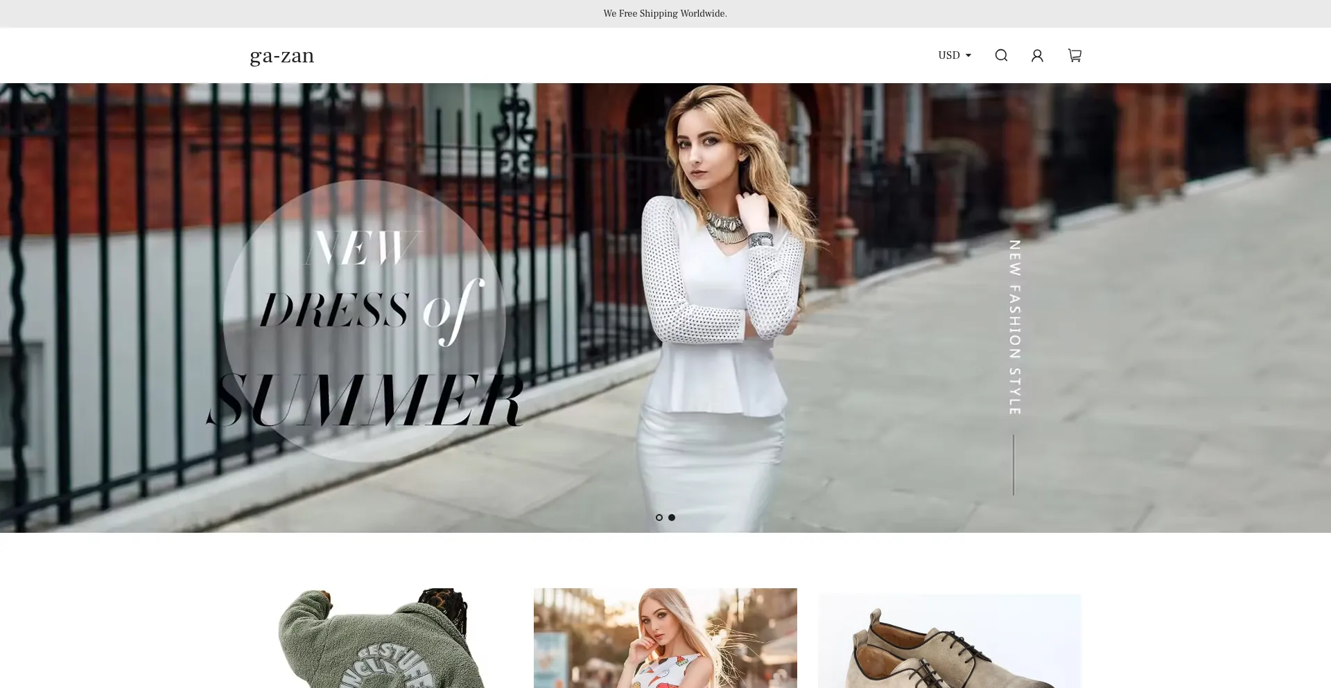 Website screenshot of Ga-zan.club