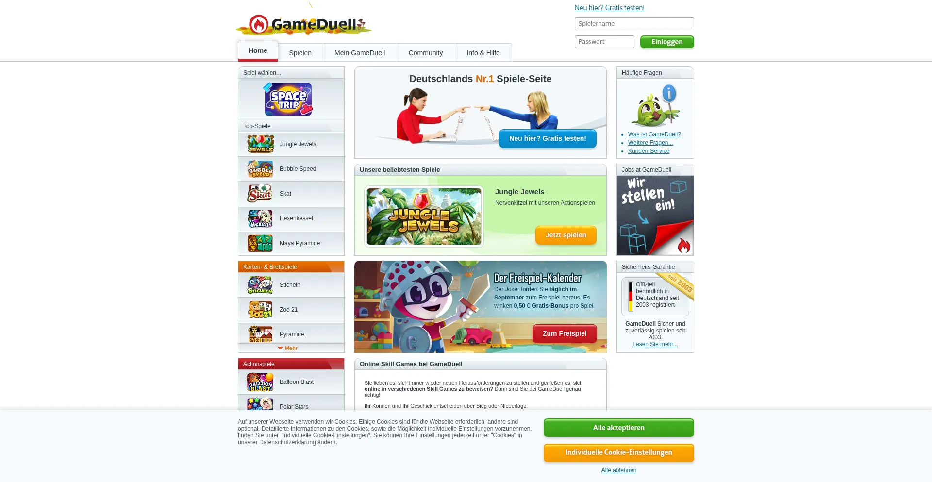 Gameduell.de Screenshot