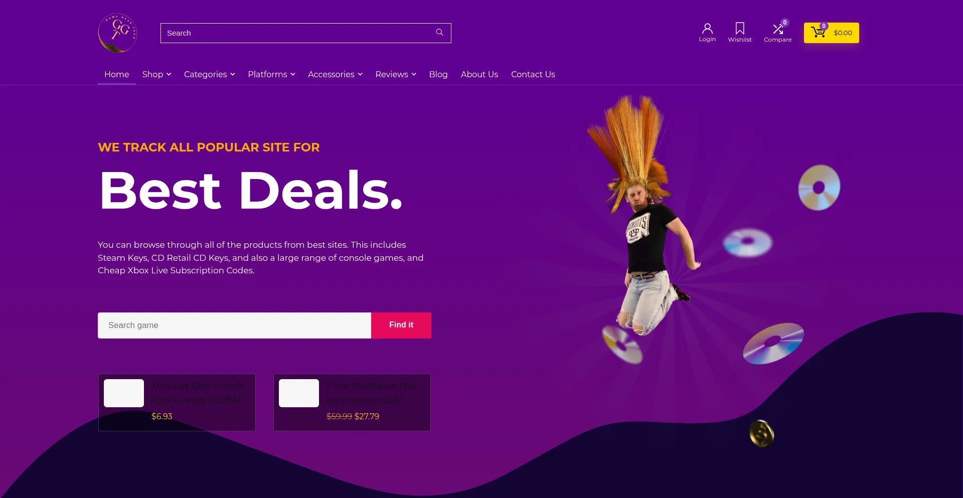 Website screenshot of Gamegeartech.com