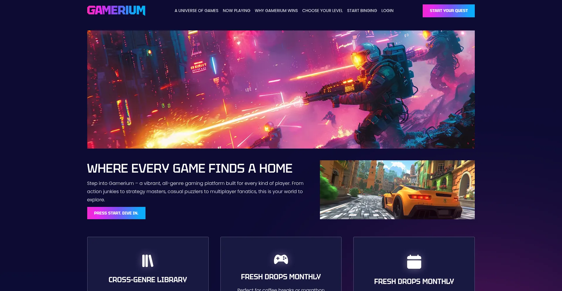 Gamerium.net Screenshot