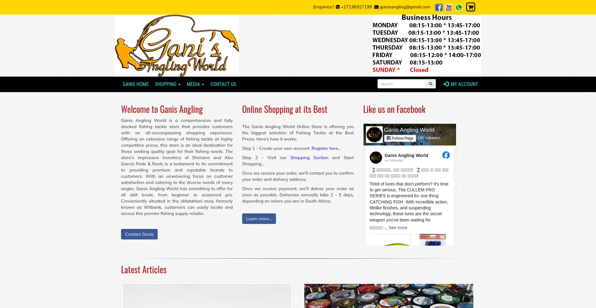 Ganis.co.za Screenshot