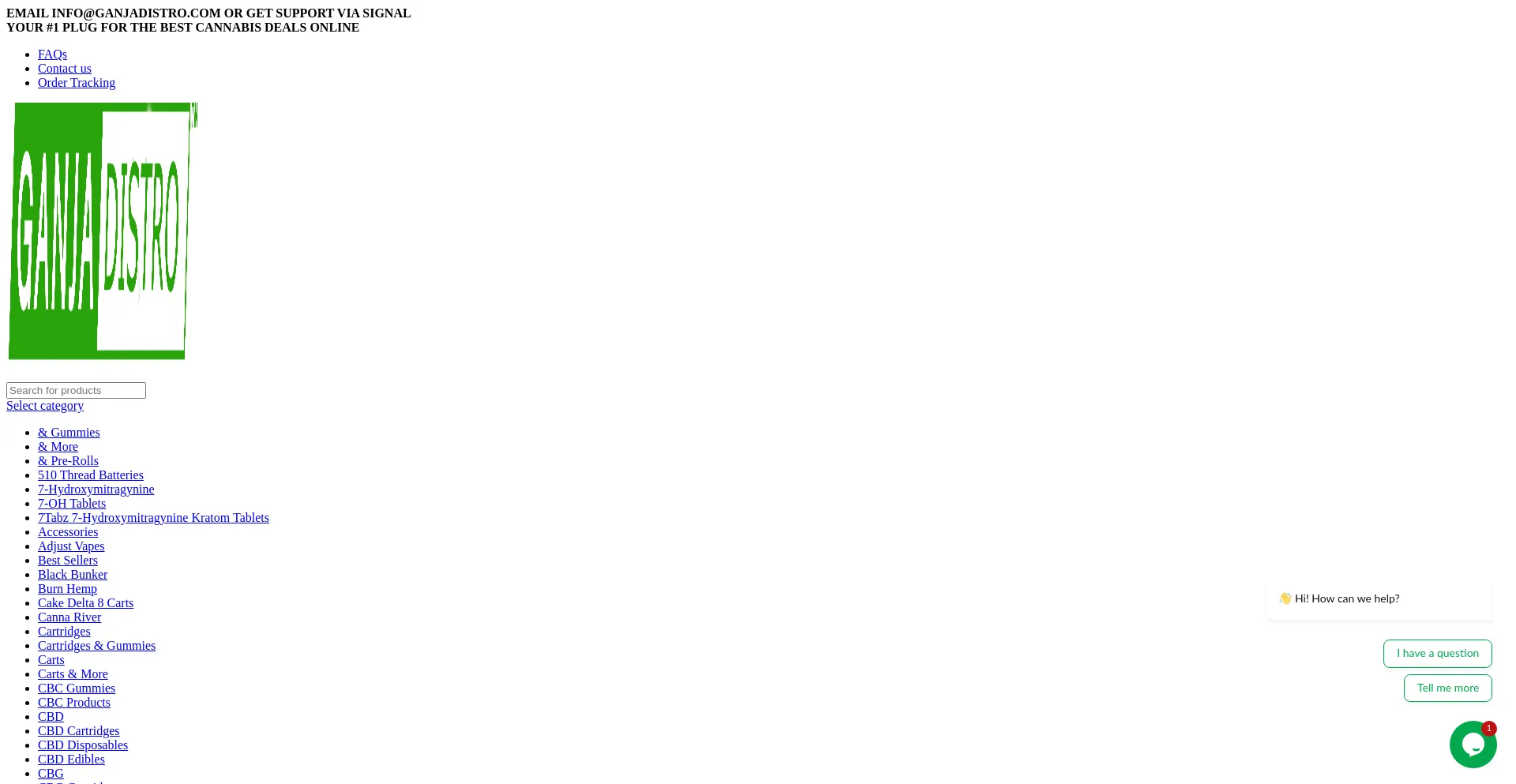 Website screenshot of Ganjadistro.com
