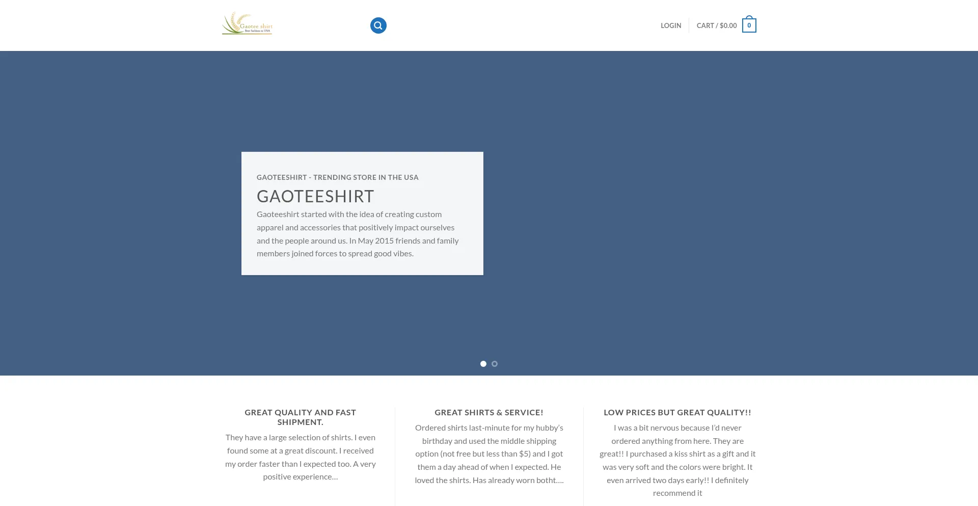 ¿És Seguro y Confiable Gaoteeshirt.com?