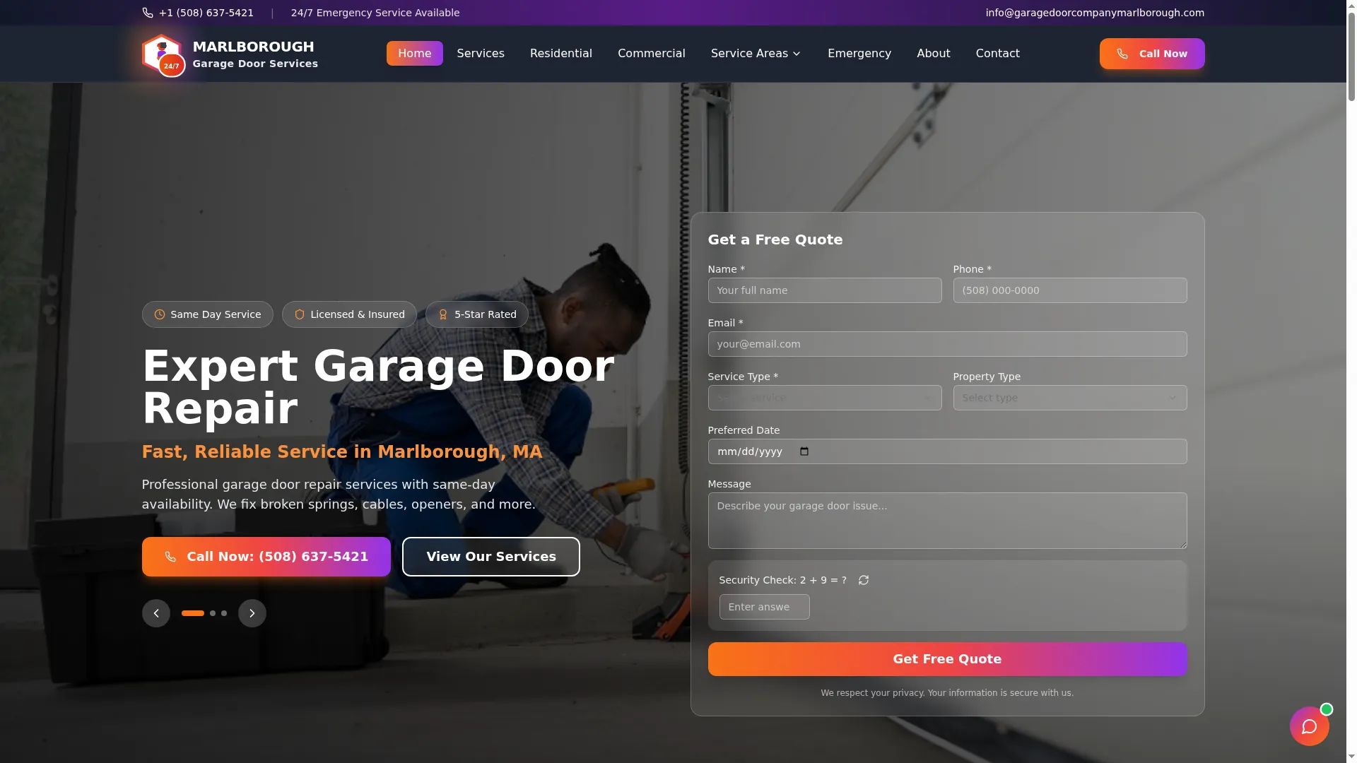 Garagedoorcompanymarlborough.com