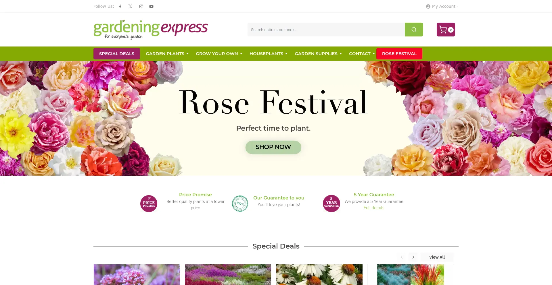 Gardeningexpress.co.uk Screenshot