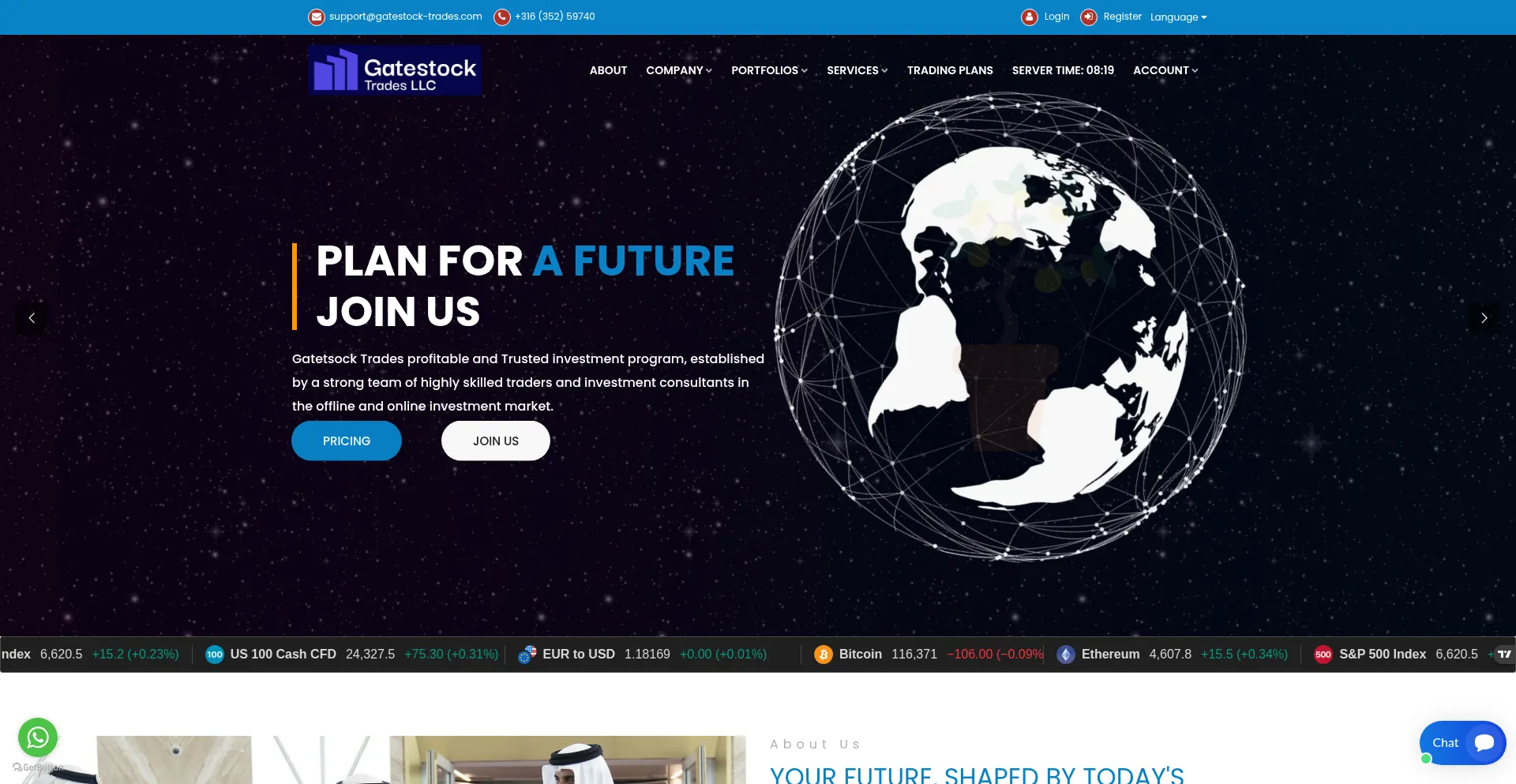 ¿És Seguro y Confiable Gatestock-trades.com?