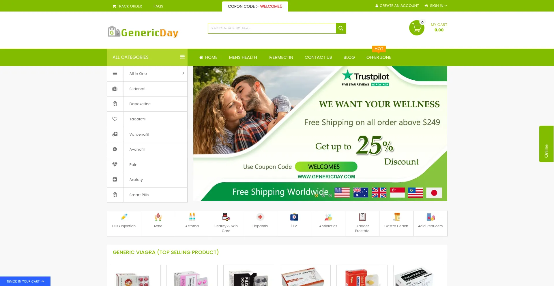 ¿És Seguro y Confiable Genericday.com?