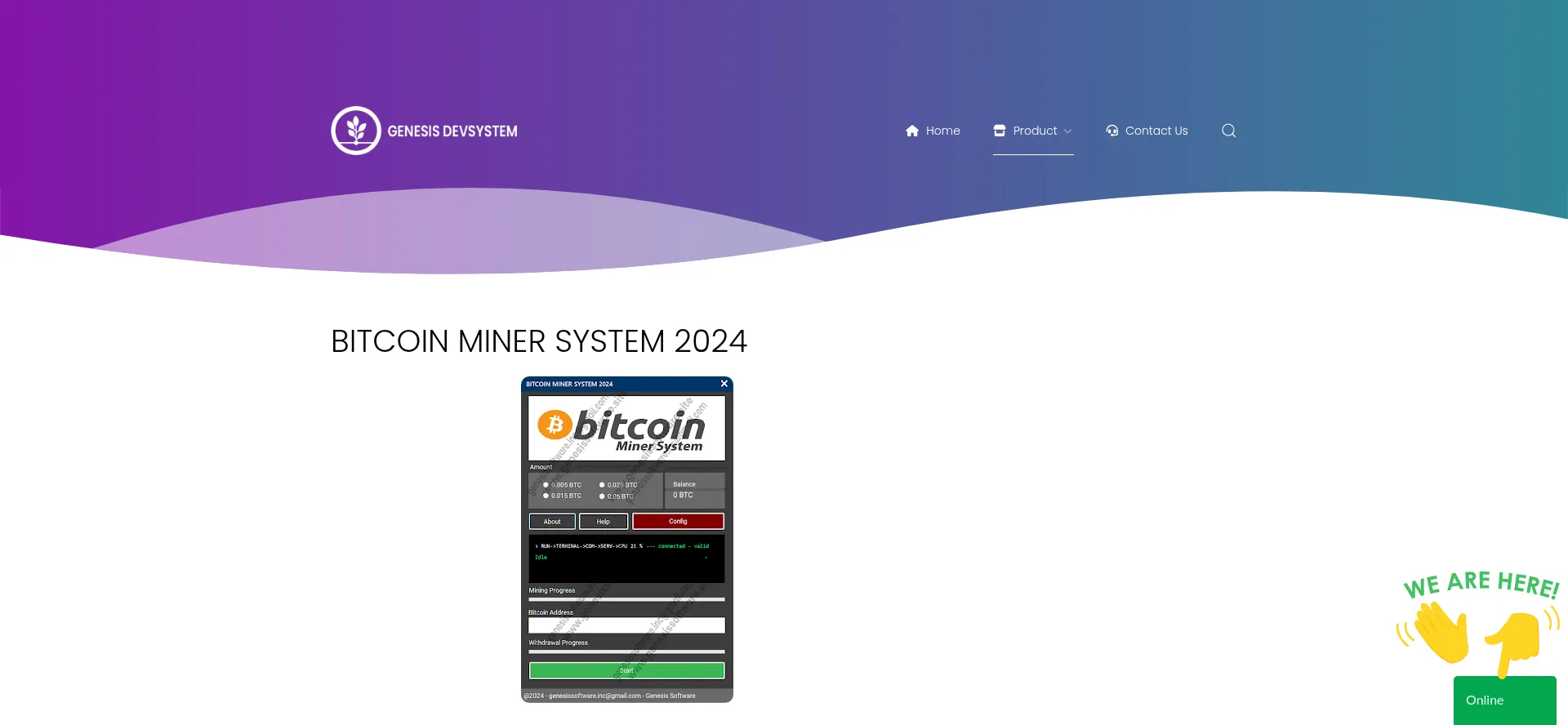 Genesisdev.site Screenshot