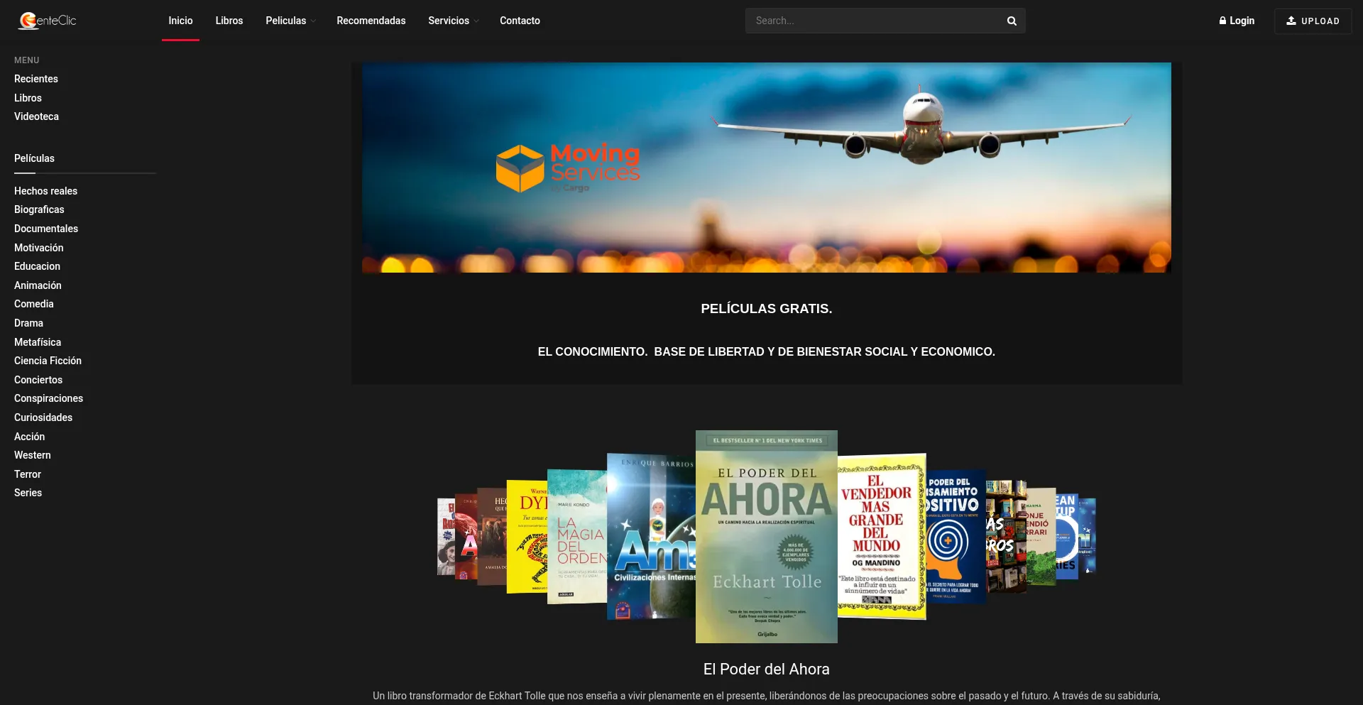 Website screenshot of Genteclic.com