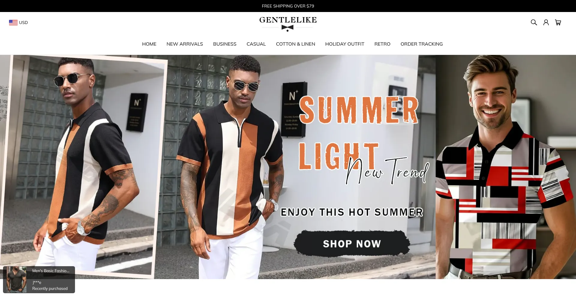 Gentlelike.com Screenshot