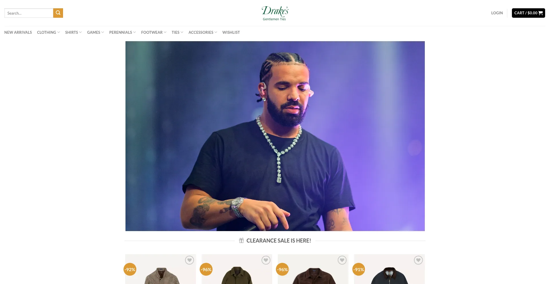 Website screenshot of Gentlementies.com