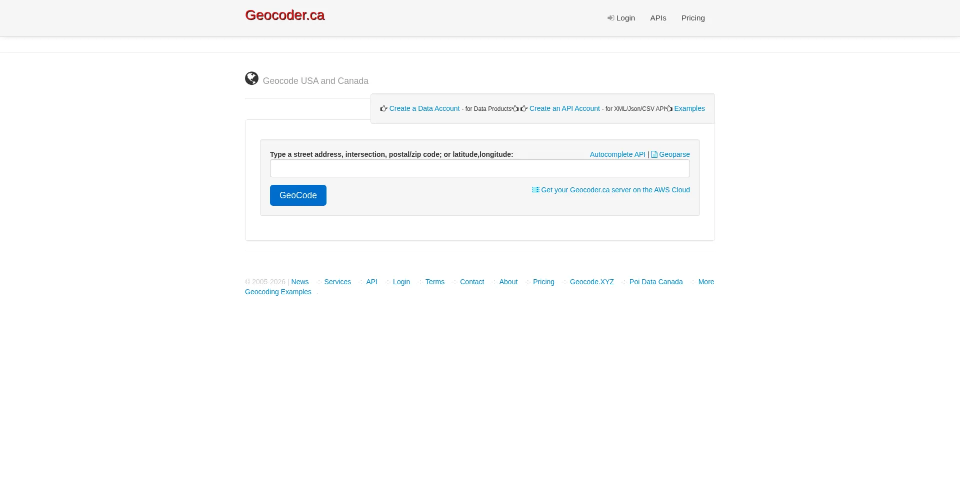 Geocoder.ca