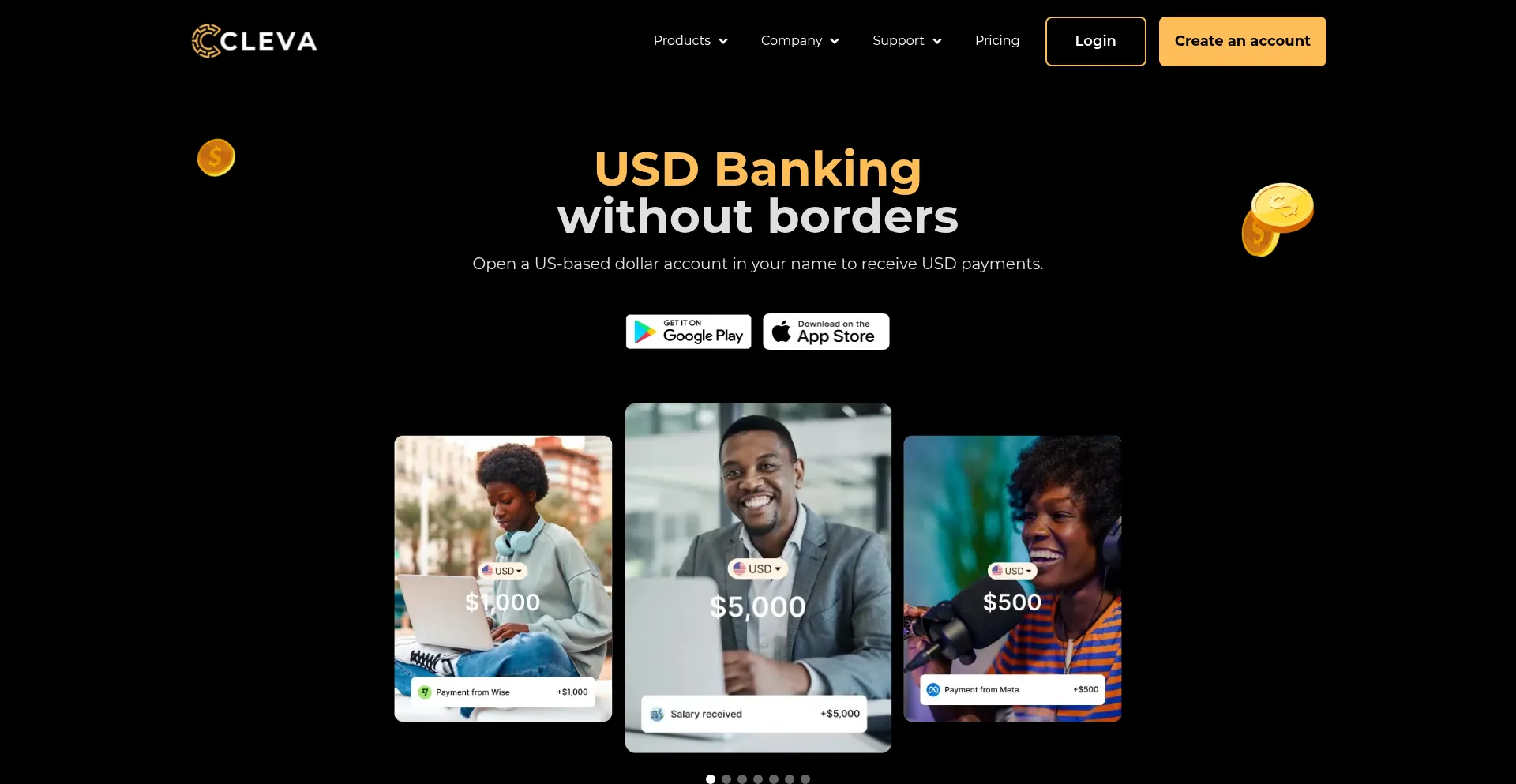 Website screenshot of Getcleva.com