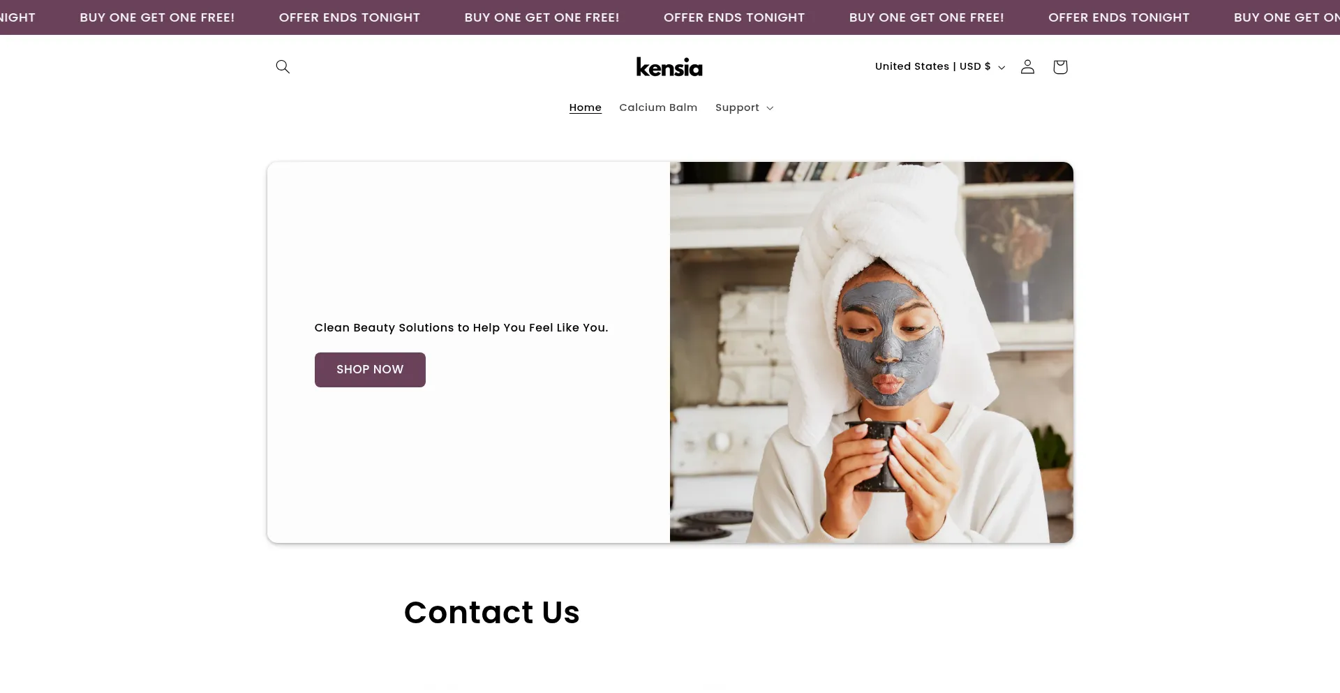 Getkensia.com Screenshot