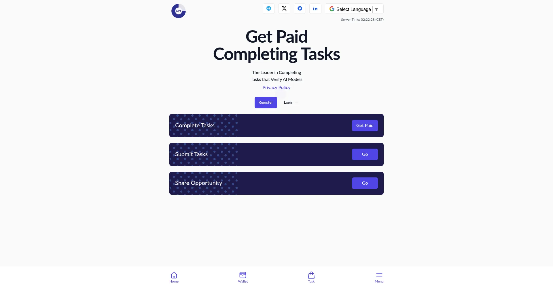 ¿És Seguro y Confiable Getpaidtasks.com?