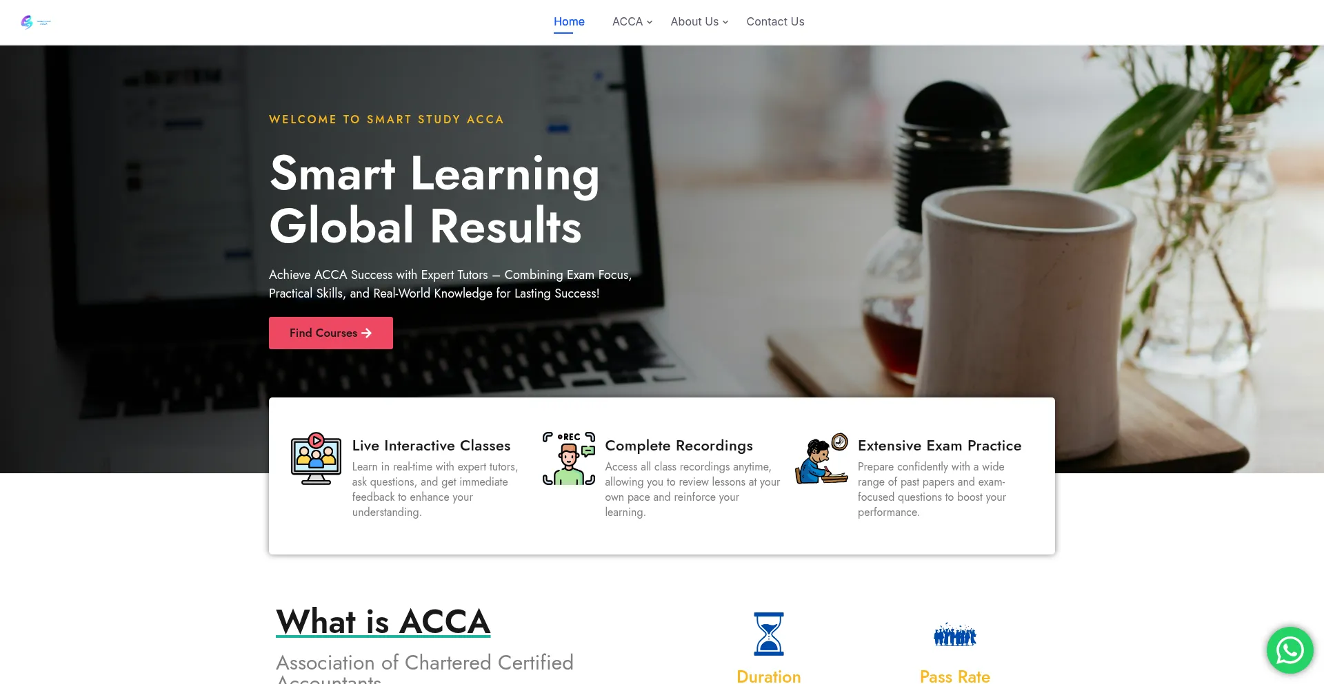 Website screenshot of Getsmartstudy.com