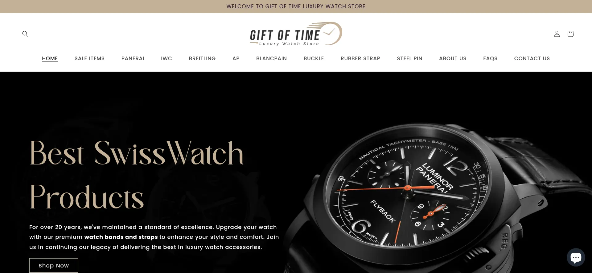 Giftoftimeluxurystore.com Screenshot